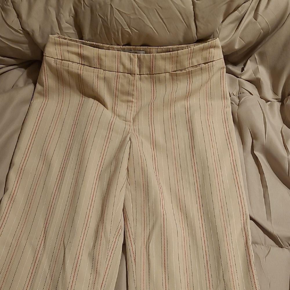 Striped Beige Trousers